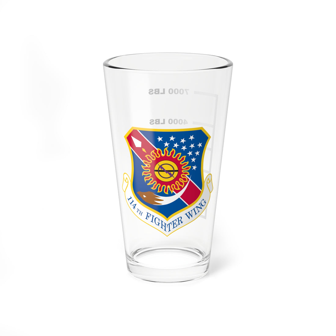 114th Fighter Wing Fuel Low Pint Glass