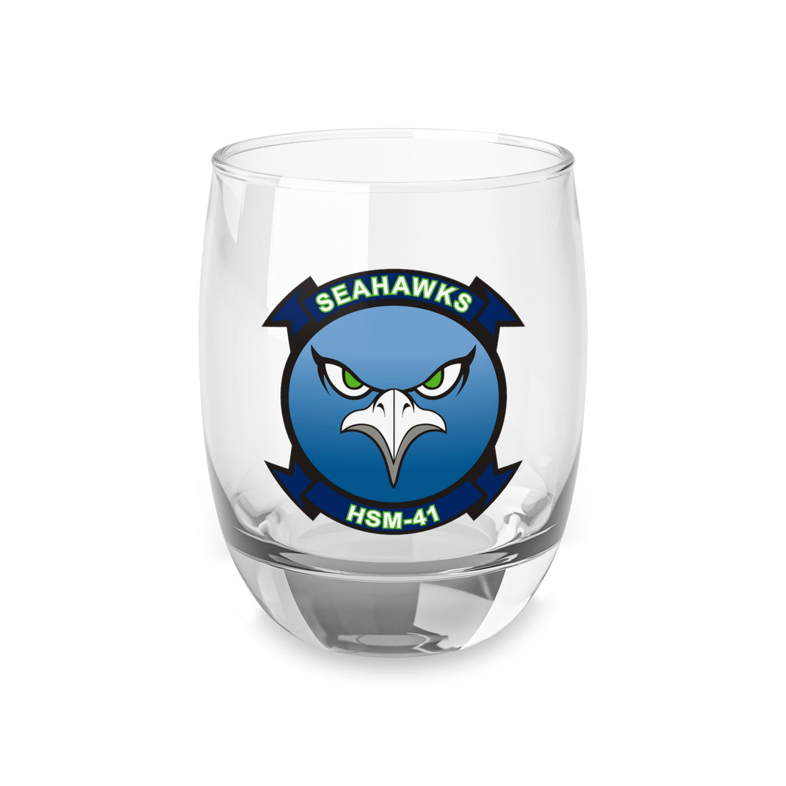 HSM-41 Seahawks Whiskey Glass