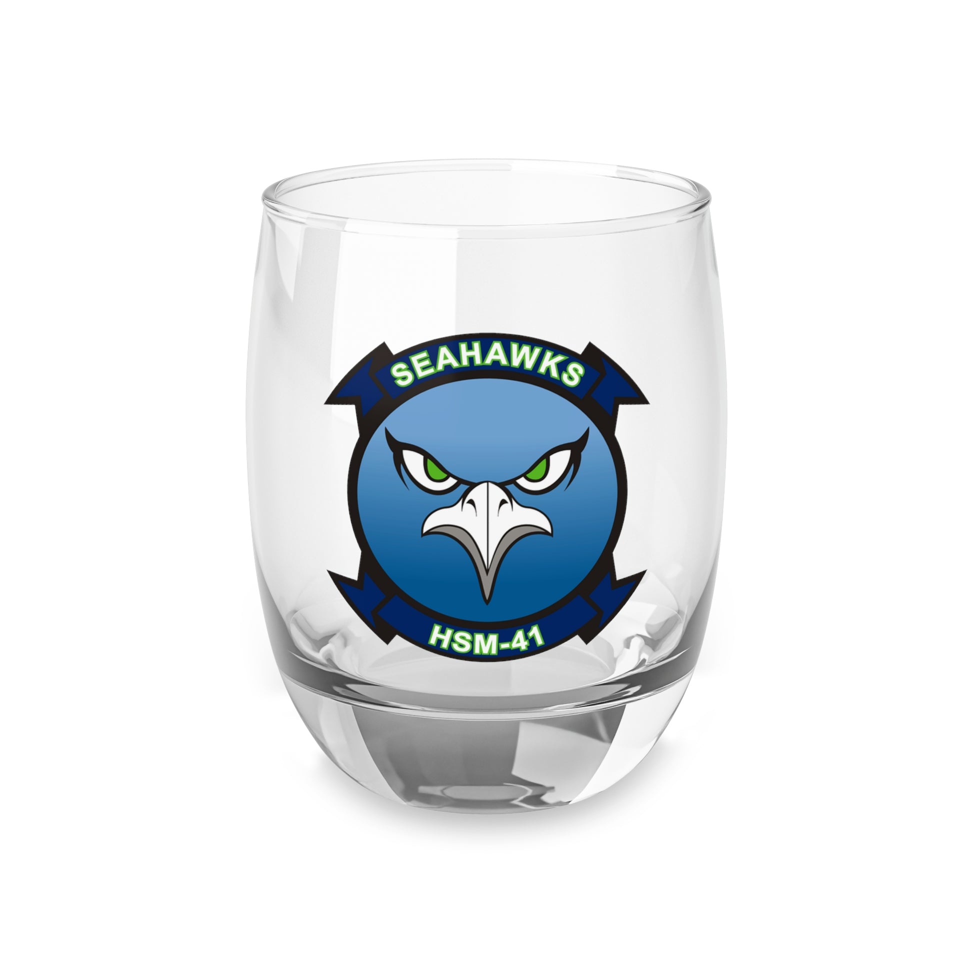 HSM-41 Seahawks Whiskey Glass