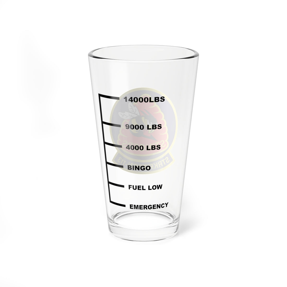 VFA-113 Stingers Fuel Low Pint Glass