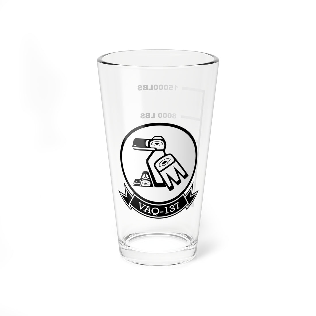 VAQ-137 "Rooks" Fuel Low Pint Glass