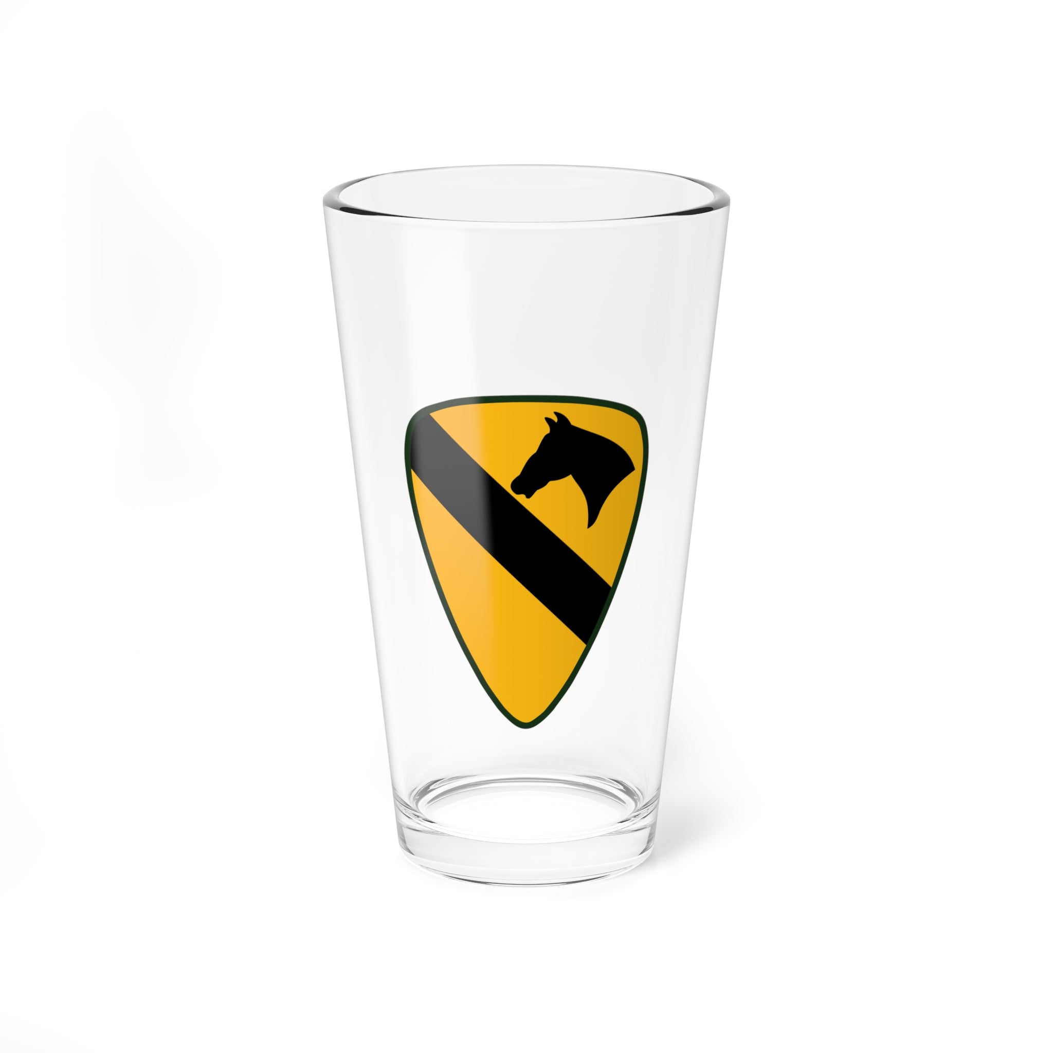 1st Cavalry Division "First Team"  Pint Glass, US Army Combined Arms Division - Shop Hippy's Goodness