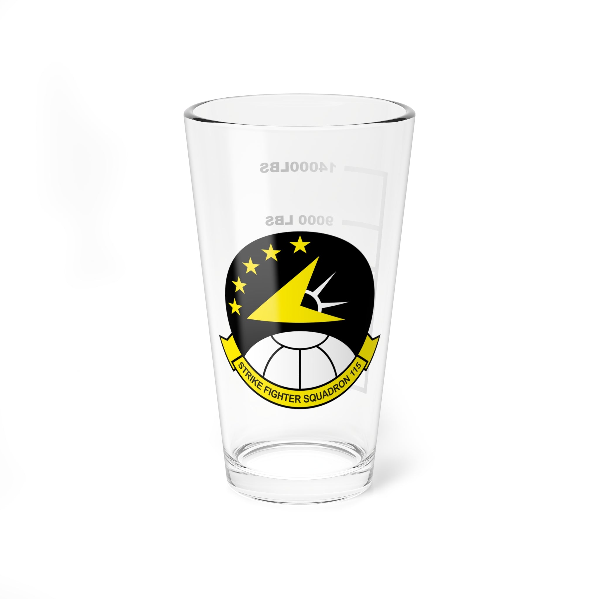 VFA-115 "Eagles" Fuel Low Pint Glass, Navy Strike Fighter Squadron flying the F/A-18 Hornet - Shop at Hippy's Goodness