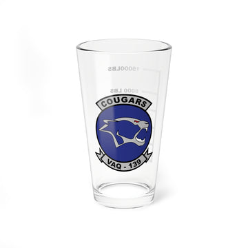 VAQ-139 "Cougars" Fuel Low Pint Glass