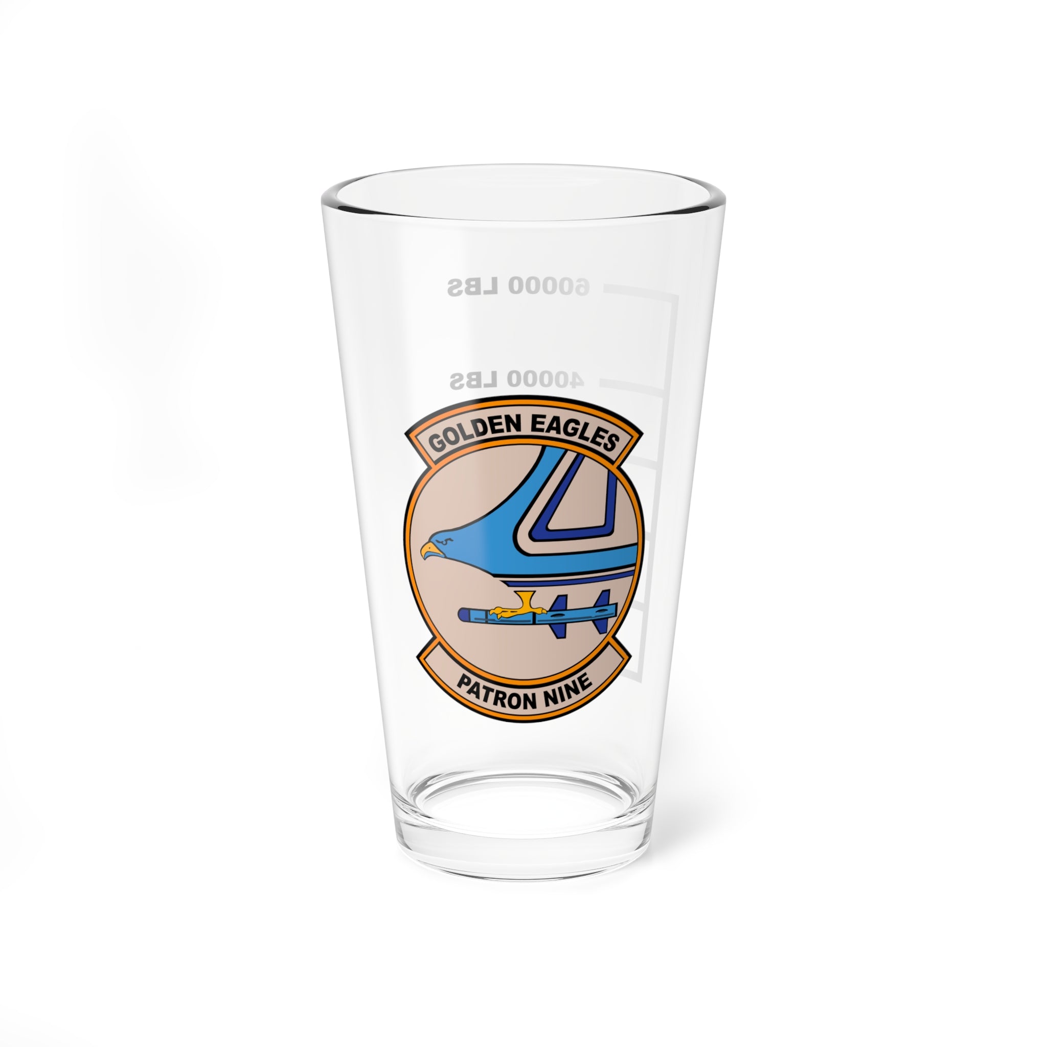 VP-9 "Golden Eagles" Fuel Low Pint Glass, 1Navy Maritime Patrol Squadron flying the P-3 Orion - Shop Hippy's Goodness