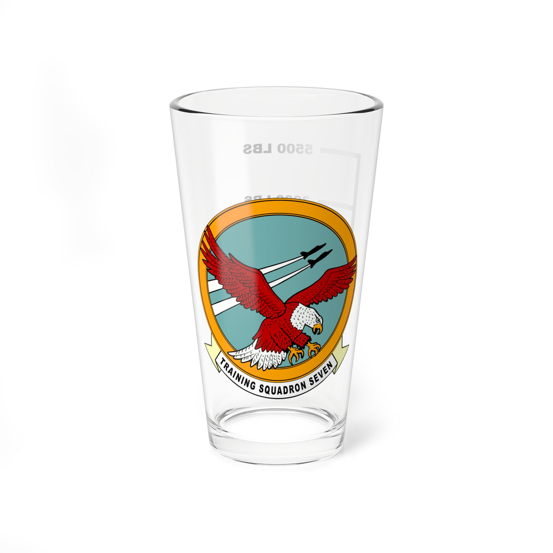 VT-7 Eagles Pint Glass 16oz