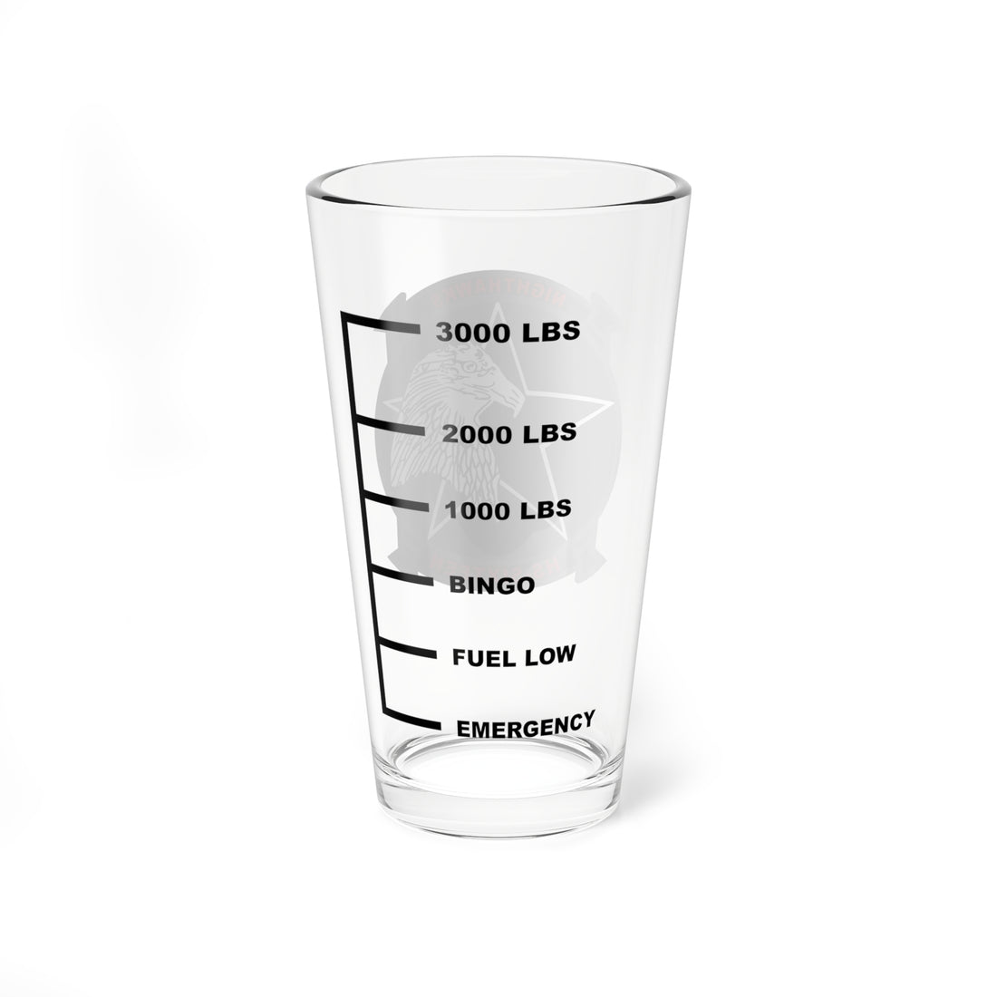 HS-16 Nighthawks Fuel Low Pint Glass Mixing Glass 16oz