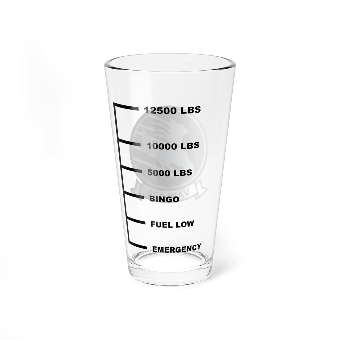 VAW-120 Grey Hawks Fuel Low Pint Glass