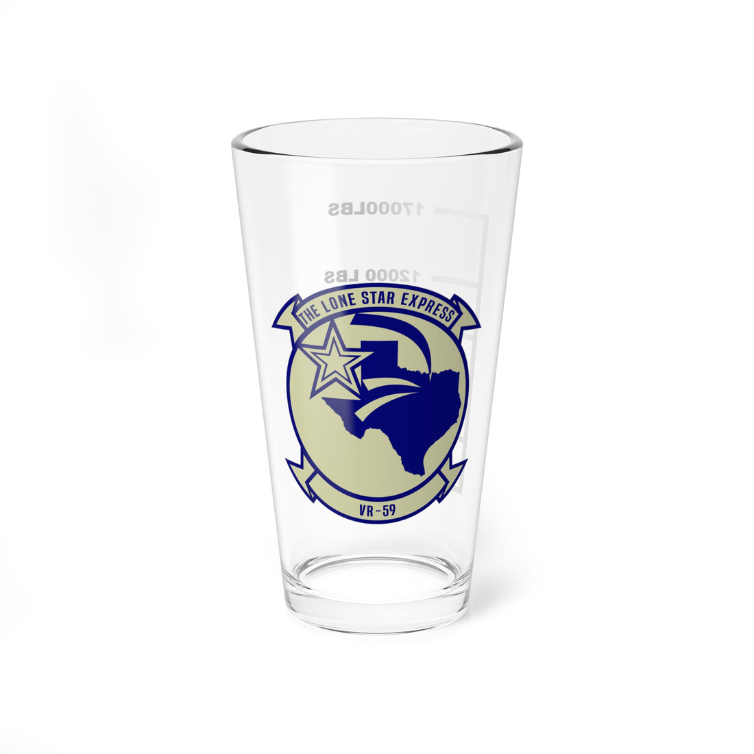 VR-59 The Lone Star Express Fuel Low Pint Glass