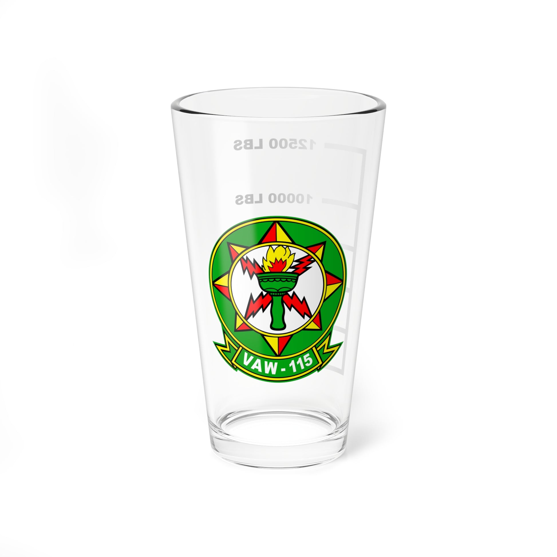 VAW-115 Liberty Bells Fuel Low Pint Glass 16oz 