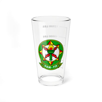 VAW-115 Liberty Bells Fuel Low Pint Glass 16oz 