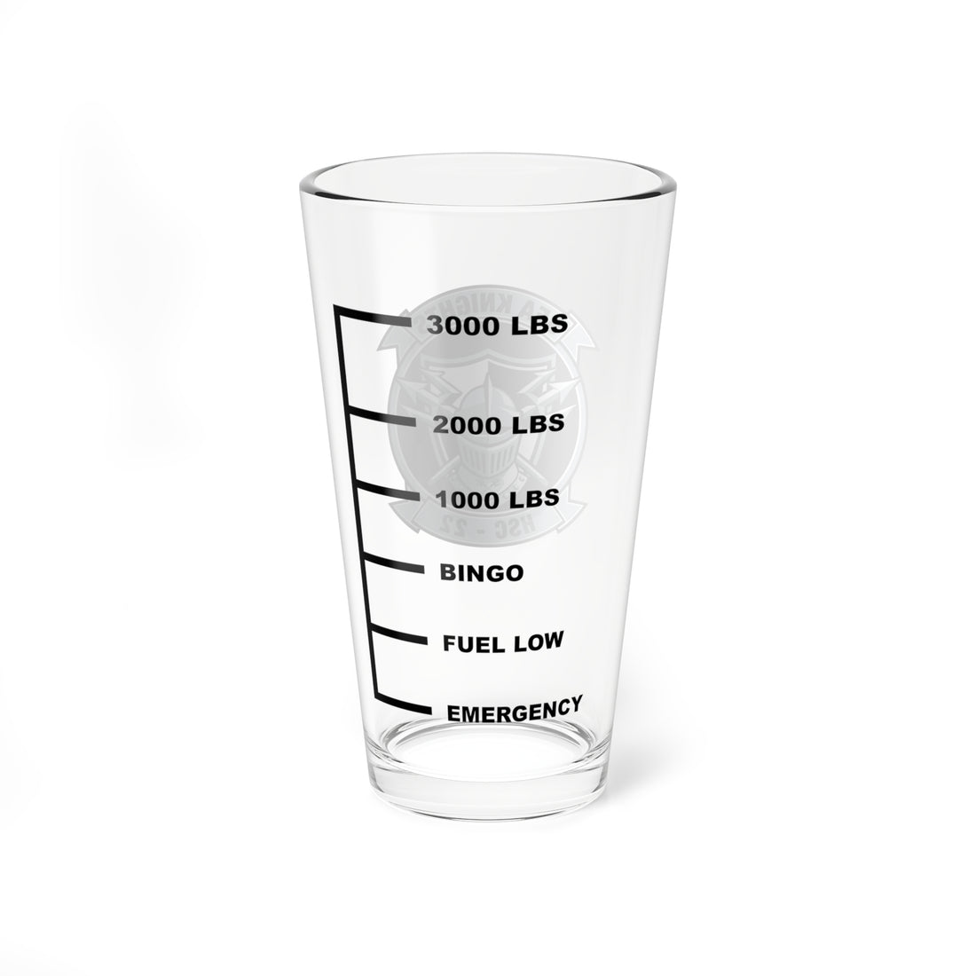HSC-22 Sea Knights Fuel Low Pint Glass