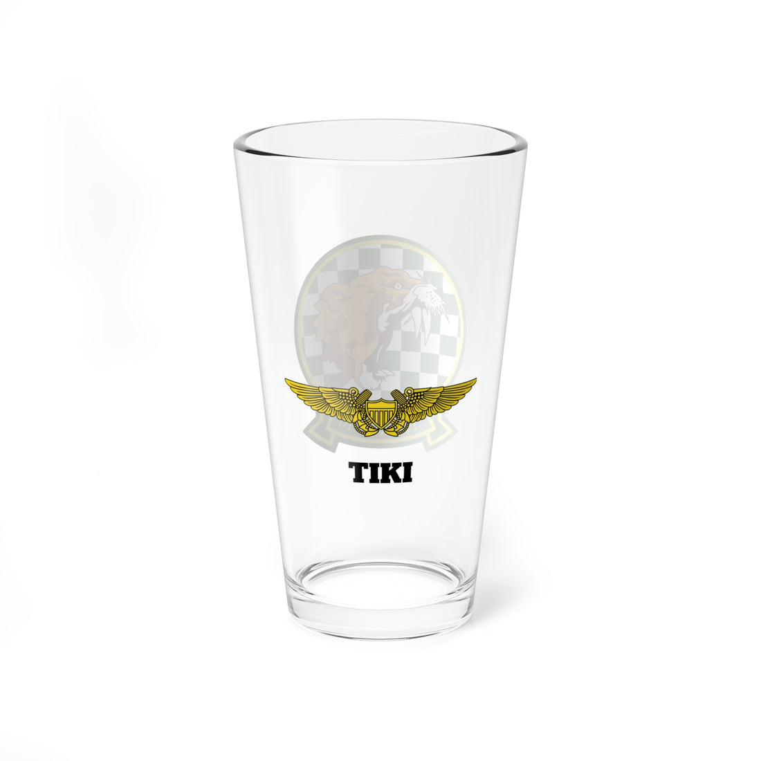 Personalized VT-10 Wildcats NFO Wings Pint Glass 16oz