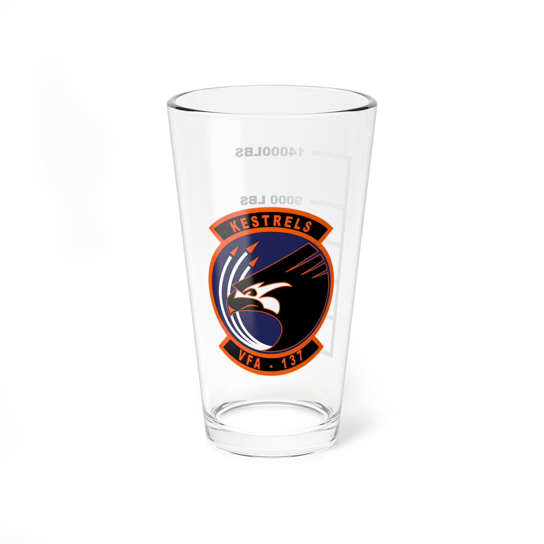 VFA-137 "Kestrels" Fuel Low Pint Glass