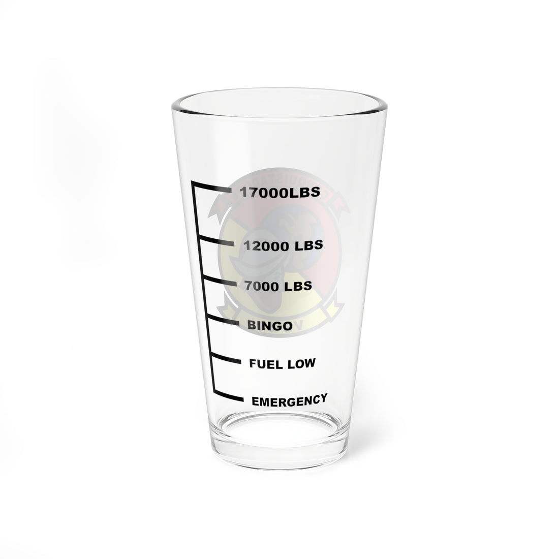 VR-57 Conquistadors Fuel Low Pint Glass