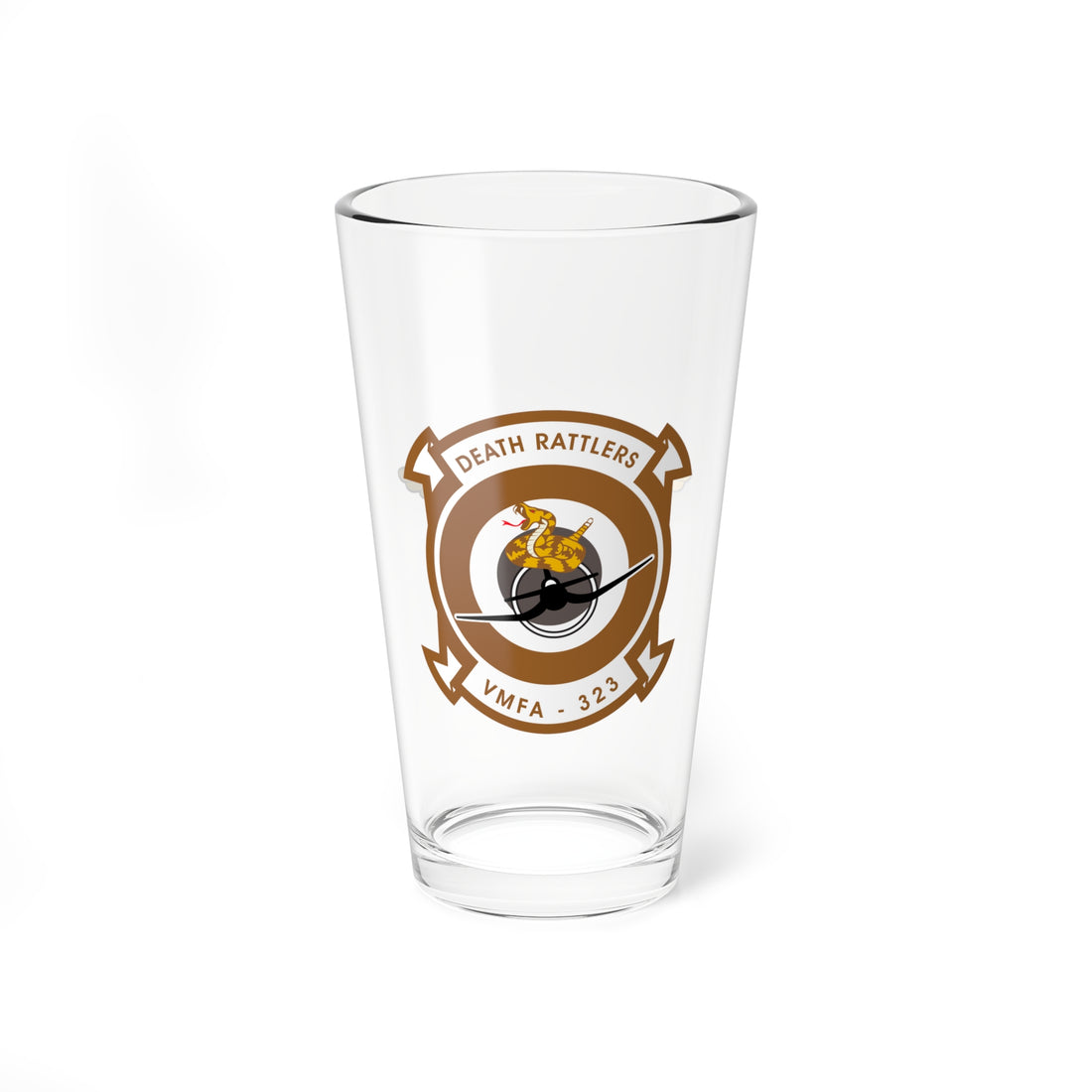VMFA-323 Death Rattlers Aviator Pint Glass 16oz