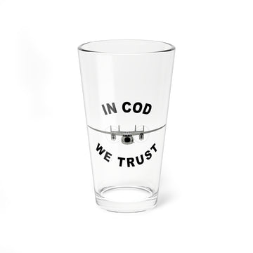 C-2 Greyhound In COD We Trust Pint Glass