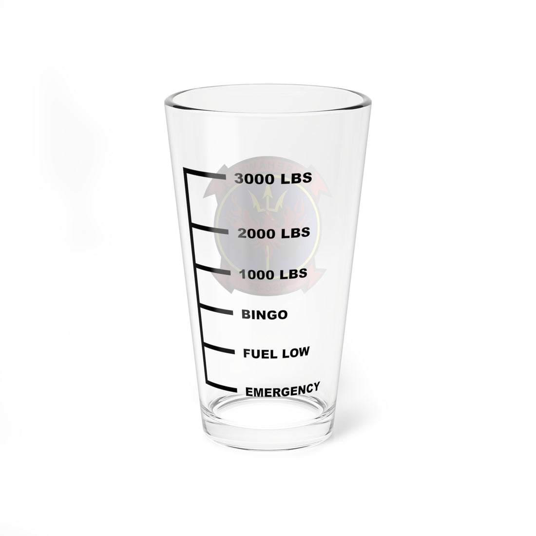 HSC-85 Firehawks Fuel Low Pint Glass