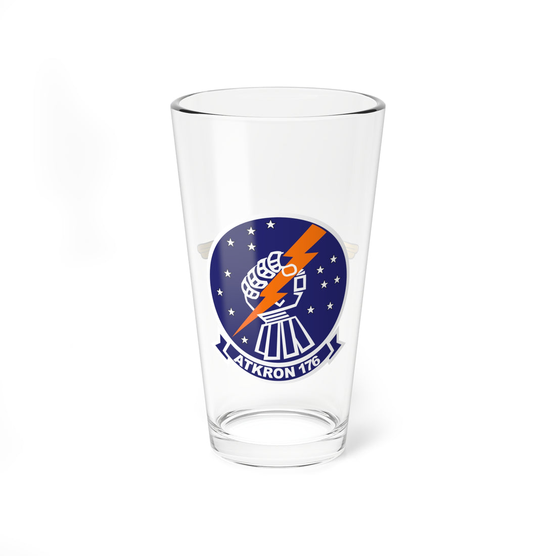 VA-176 Blue Thunderbolts Pilot Pint Glass 16oz 