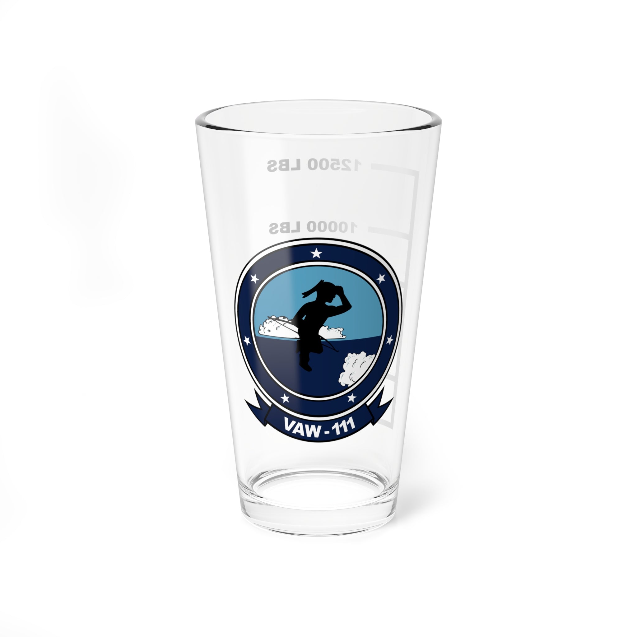 VAW-111 Early Elevens Fuel Low Pint Glass