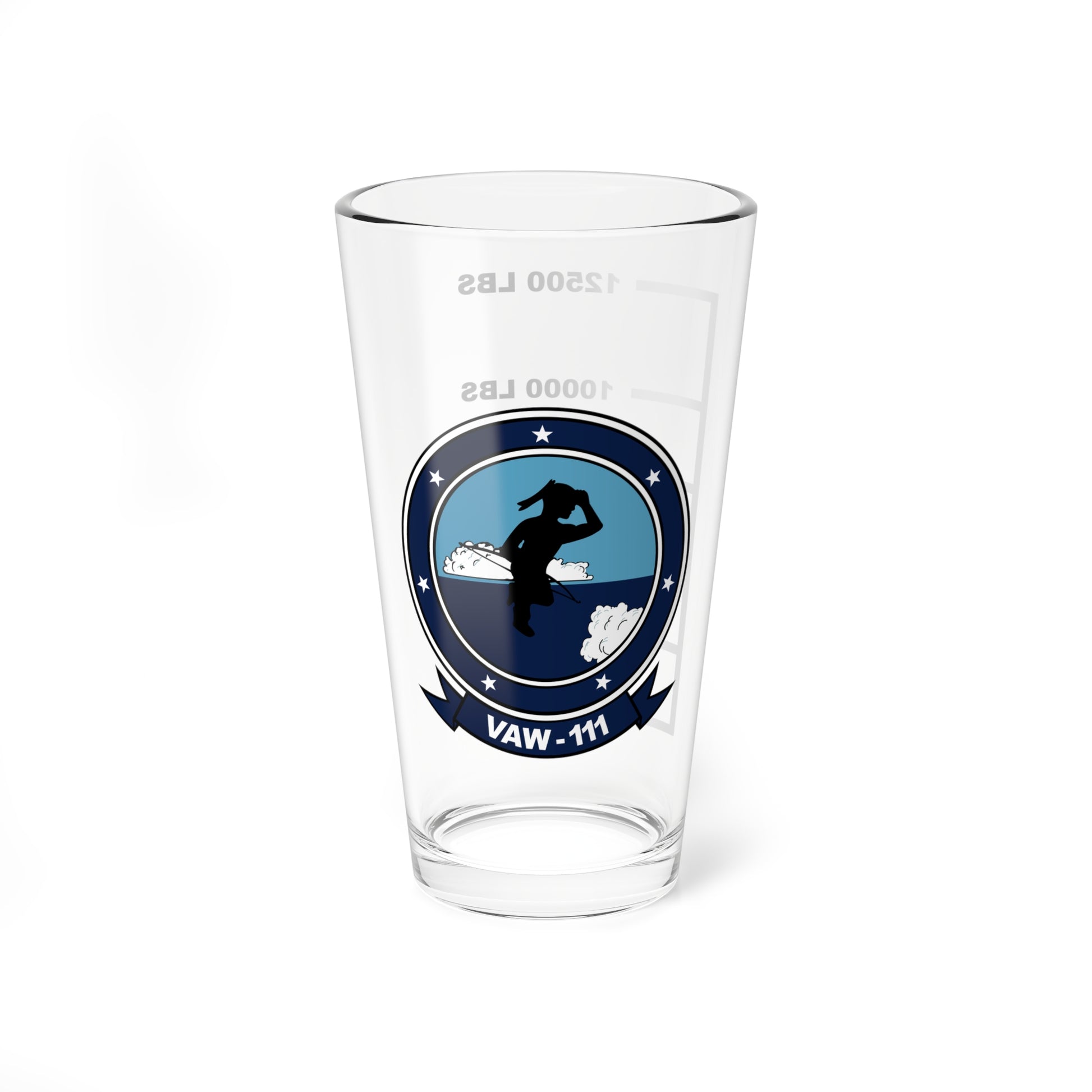VAW-111 Early Elevens Fuel Low Pint Glass