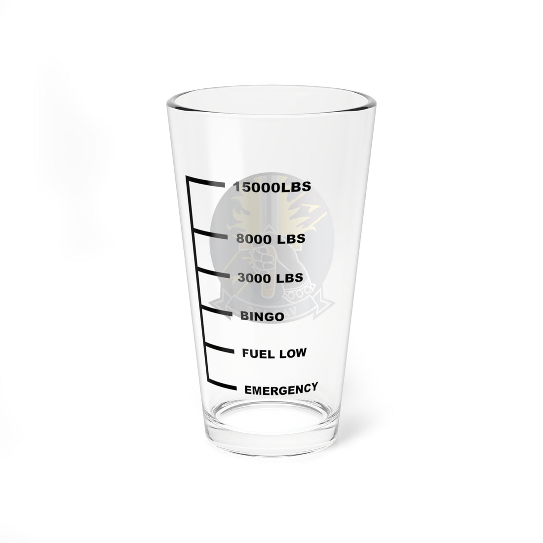 VAQ-136 "Gauntlets" Fuel Low Pint Glass