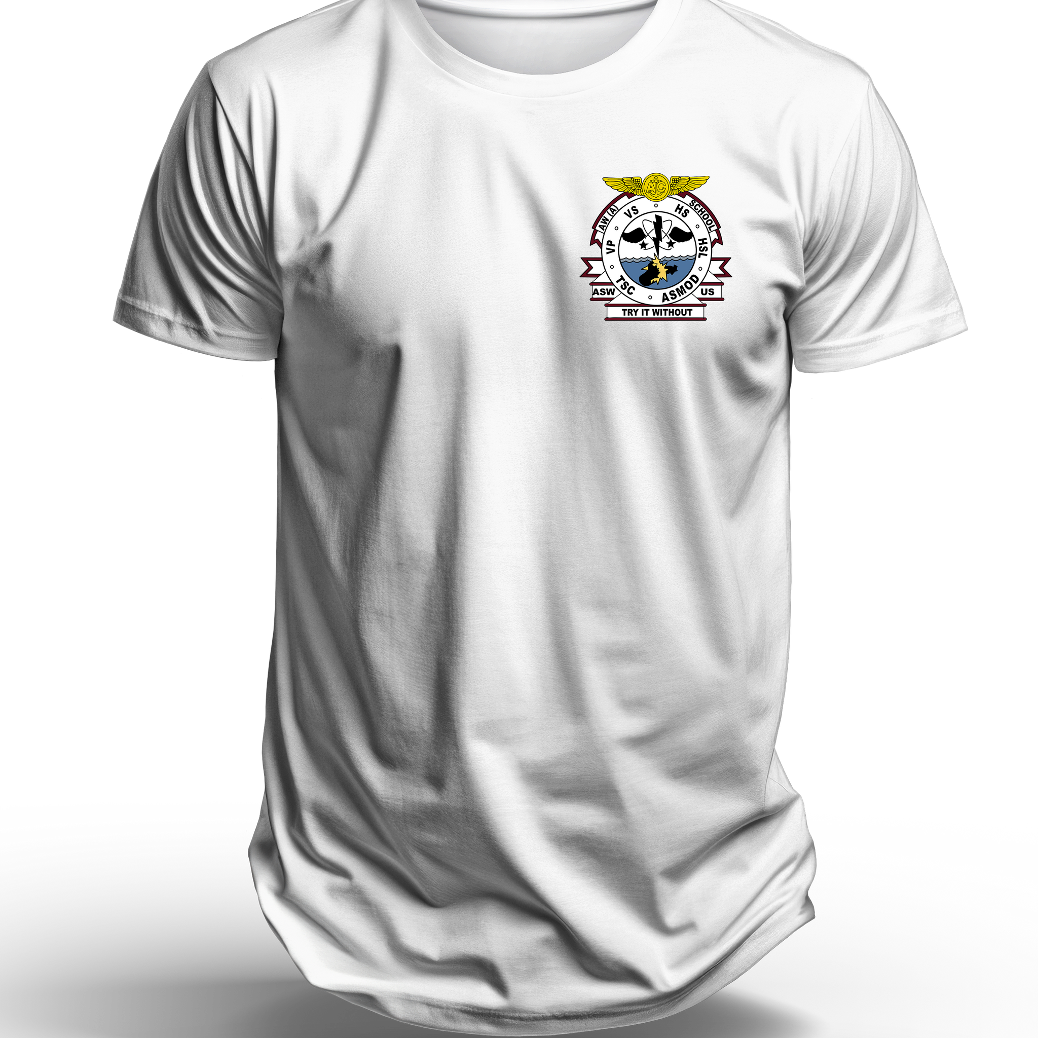 AW-A School Short Sleeve T-Shirt, Navy Advance Enlisted ASW Training School - Shop Hippy's Goodness