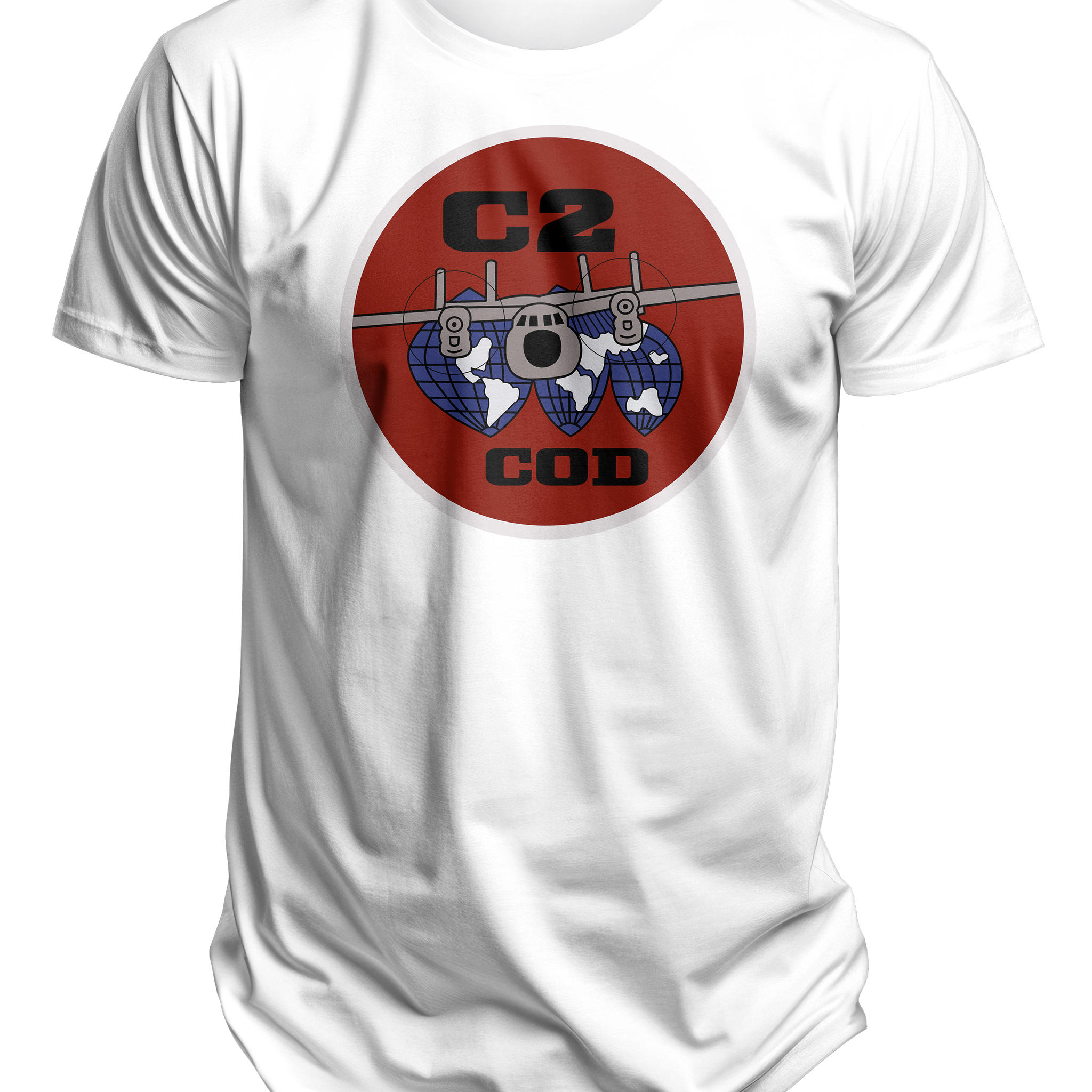C-2 Greyhound Patch and Top Ten Reasons Tee - Navy Carrier Onboard Delivery Aircraft, Top Ten Reasons to Be a COD Guy - Shop at Hippy's Goodness