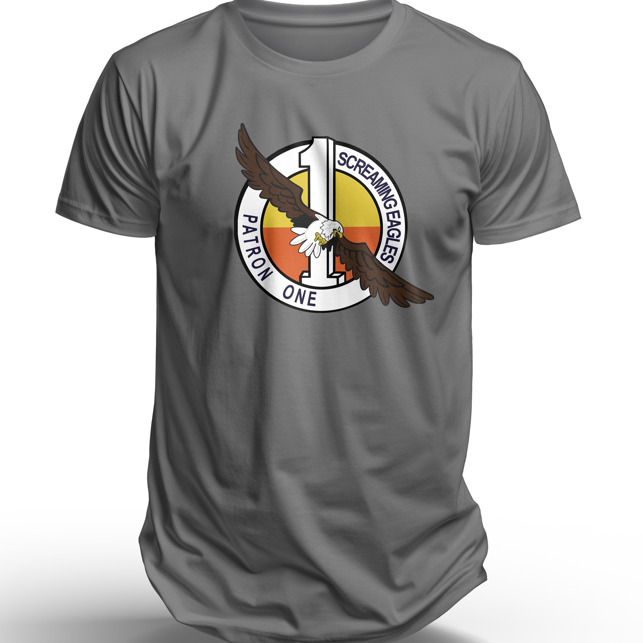VP-1 Screaming Eagles Squadron Patch T-Shirt, Navy Maritime Patrol Squadron flying the P-3 and P-8 - Shop at Hippy's Goodness