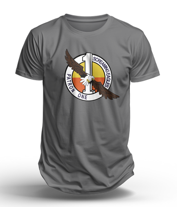 VP-1 Screaming Eagles Squadron Patch T-Shirt, Navy Maritime Patrol Squadron flying the P-3 and P-8 - Shop at Hippy's Goodness